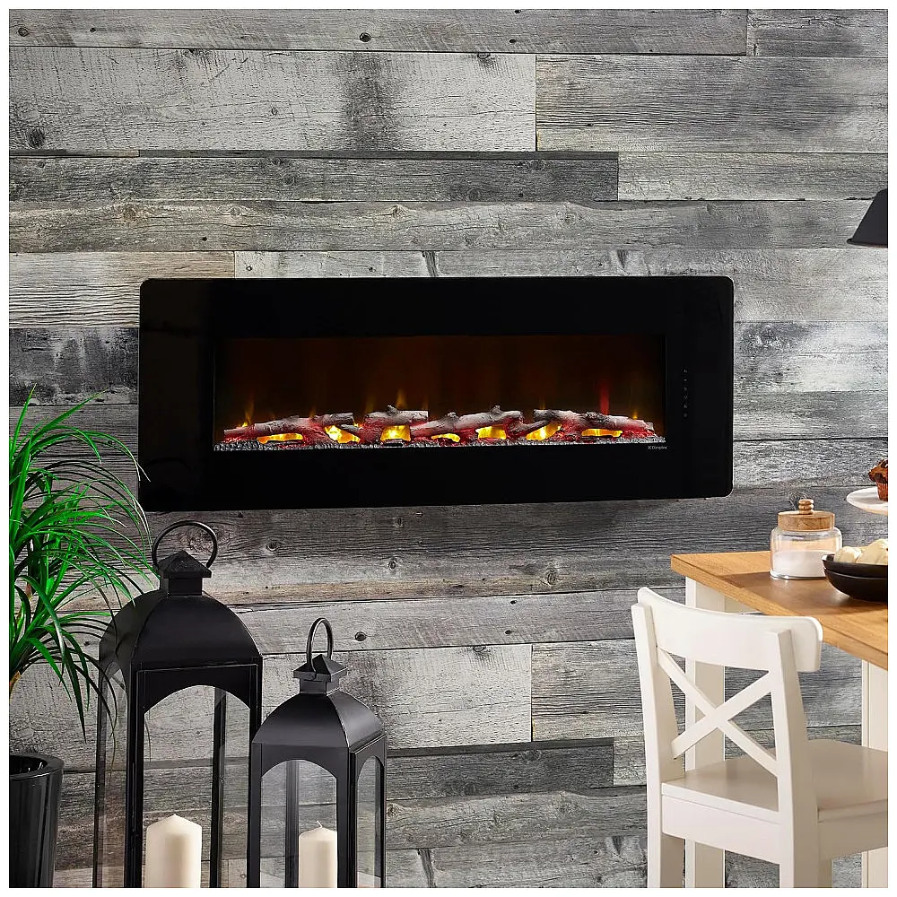 Lareira Elétrica de Parede Dimplex Winslow 122 cm 122 cm Preta 1400W 110V — foto 2