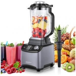 Liquidificador de Bancada com Display LED e 8 Velocidades, 110V 2200W, HOUSNAT, Cinza