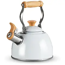 Chaleira de Chá 1.5L com Apito, branca, ROCKURWOK, Branco