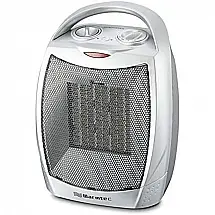 Warmtec 1500W aquecedor cerâmico com alça de transporte ajustável termostato prata 110V