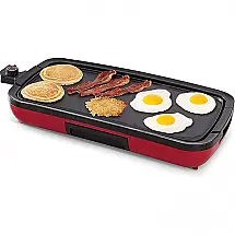 Churrasqueira Elétrica Grill com Controle de Temperatura, 110V 1500W, Nozaya, Vermelha