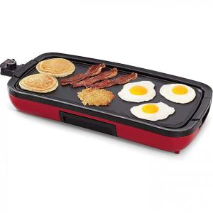 Churrasqueira Elétrica Grill com Controle de Temperatura, 110V 1500W, Nozaya, Vermelha