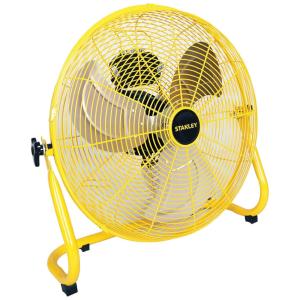 Ventilador de Piso Alta Velocidade de 50, 3 Configurações, 110V, STANLEY 20 Inch Industrial High, Amarelo
