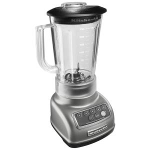 Liquidificador KitchenAid de 5 velocidades com jarro de 1.66Litros BPA Free Prata 110V