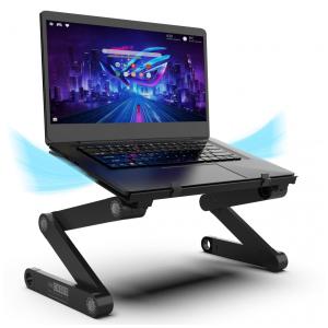 Suporte Ergonômico WorkEZ Ajustável Dobrável 28, 40Cm, UNCAGED ERGONOMICS WEPb, Preto