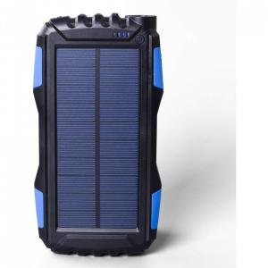 Kiizon Carregador Solar 25000mAh Prova D Água LED Nautica Camping Praia