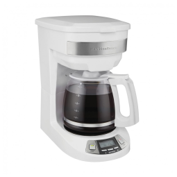 Cafeteira Elétrica Programável 2.8L com Painel Digital, Branca, 110v, HAMILTON BEACH 46294, Branco
