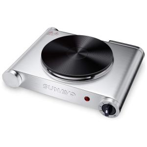 Cooktop Elétrico Portátil em Aço inoxidável com 5 Níveis de Potência, 110V 1500W, SUNAVO CB H11