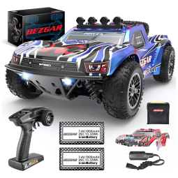 BEZGAR HS101 Carro, c, Controle Remoto, Idade Recomendada 6 Anos, Azul