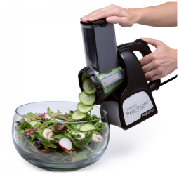 Ralador e Fatiador Elétrico Profssional com 5 Lâminas 114W, 110v, PRESTO 02970, Preto