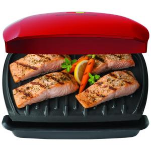 Churrasqueira Elétrica Grill Antiaderente serve 5 Porções, 110v, GEORGE FOREMAN GR2080R, Vermelho