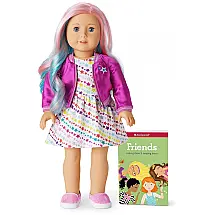 Boneca American Girl Truly Me DN88 com Cabelo Colorido para Crianças Acima de 6 Anos