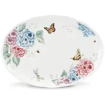 Prato Oval de 40 cm para Servir, Elegância e Sofisticação em Sua Mesa com Formato Redondo e Material de Porcelana, LENOX, Colorido