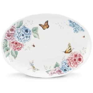 Prato Oval de 40 cm para Servir, Elegância e Sofisticação em Sua Mesa com Formato Redondo e Material de Porcelana, LENOX, Colorido