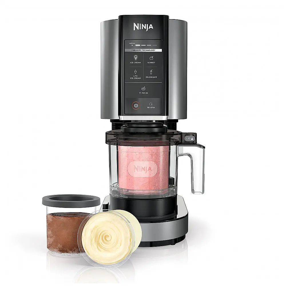 Sorveteira Ninja CREAMi Cloud Silver 470 ml 7 Programas NC300-DE 110V