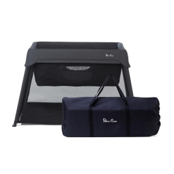 Cercadinho para Bebê 3 em 1 com Colchão Confortável e Fácil para Transportar, Silver Cross, Preto