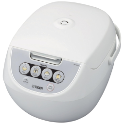 Panela de Arroz Elétrica 1.2L Multifuncional com 4 Configurações e Desligamento Automático, 110v, TIGER CORPORATION JBV A10U W, Branco