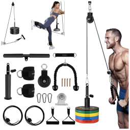 Life Ideas Kit de Acessórios Multifuncionais para Treino em Casa, 19 Peças, LIFEIDEAS, Preto