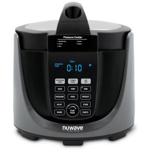 NUWAVE Panela de Pressão Elétrica Multifuncional 7L, 11 Definições, Painel Digital, Aço Inoxidável, 1000W, 110V, Preto