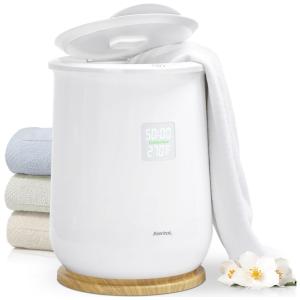 Aquecedor de Toalha Elétrico com Desligamento Automático, Display LED, Temporizador Ajustável e Indicador de Campainha Inteligente,110V