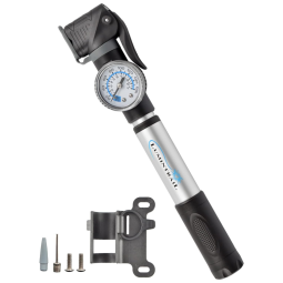 Bomba de Piso Ergonômica para Bicicleta com Medidor e Válvula Inteligente 160 PSI, LUMINTRAIL, Dourado