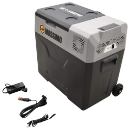 Mini Geladeira, Refrigerador Massimo E Kooler Elétrico Portátil 12v AC, DC 50L Cinza