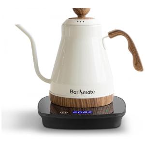 Chaleira Elétrica 1.2L em Aço Inoxidável com Desligamento Automático e proteção contra fervura, Branca, 110v, BARISMATE PDN 1688, Branco