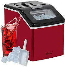 Máquina de Gelo Automática Portátil até 18 kg de Gelo em 24h, 110v, DECO CHEF, Vermelho