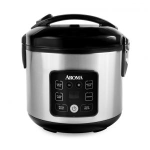 Panela de Arroz Digital AROMA® CoreCoat™ para Arroz Integral com Revestimento Cerâmico Antiaderente (8 Xícaras Cozidas, 4 Xícaras Cruas).
