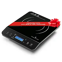Cooktop de Indução Portátil PRIMACOOK Single Burner Preto - Aquecimento Rápido e Seguro para Culinária Gourmet