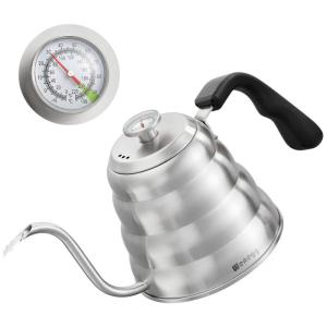 Chaleira de Água 1.1L com Termômetro e Aço Inoxidável, WENEGG, Prateado