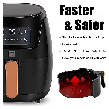 Fritadeira Elétrica AirFryer, Capacidade 5L