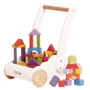 Andador Educativo Arco-Íris com Nuvem, Ideal Para Meninos e Meninas a Partir de 1 Ano, Com 45 Blocos, Le Toy Van, Multicolorido