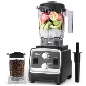 Liquidificador Profissional 2 em 1 Capacidade 2L com Motor de 1800W, 110V, Aeitto, Cinza