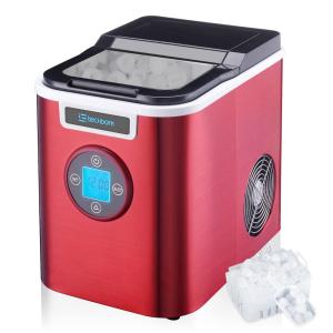 Máquina de Gelo Automática Portátil Produz até 11kg, 24H, Cor, 110v, TECHDORM ZBJ B, Vermelho