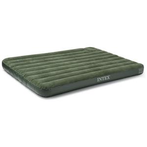 Downy Airbed com bomba de pé embutida, Rainha, INTEX 66929E, Verde Escuro