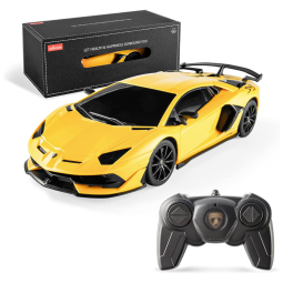 Carrinho de Controle Remoto Lambo 48200 Escala 1:24 para Adultos e Crianças, BEZGAR, Cinza