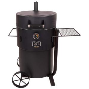 Defumador de Tambor a Carvão com Medidor de Temperatura, Oklahoma Joe s 19202100, Preto