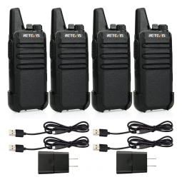 Rádio Comunicador Walkie Talkie Retevis RT22 Recarregável Longo Alcance, Portáteis, Tipo C, Mãos Livres, para Adultos, Cruzeiro