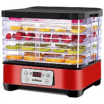 CUSIMAX Máquina Desidratadora de Alimentos com 5 Bandejas, Painel Digital de Controle, 300W, 110V
