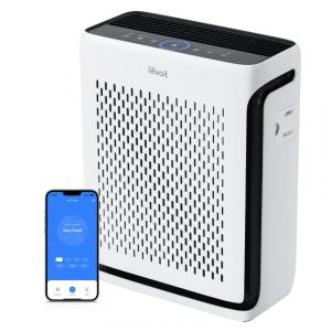 Purificador de Ar Inteligente com Filtro HEPA e Sensores para 102 m2, LEVOIT, Branco