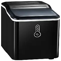 EverGourmet Máquina de Gelo Automática Portátil até 12 kg de Gelo em 24h, 110V, Preta