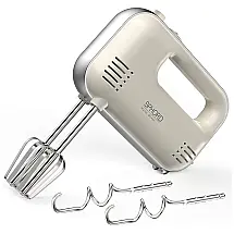 Batedeira de Mão 3 Velocidades, com 4 Acessórios, Aço Inoxidável, 150W, 110v, SPHORD CX 6635, Branco