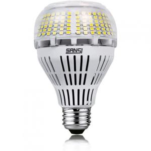 SANSI Lâmpada LED 350W 5000 Lumens 5000K Branca com Base E26, 2 Unidades