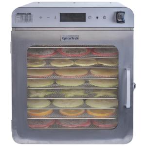 Desidratador de Alimentos EpicuTech S810 - 800W, 10 Bandejas, Controle Digital, Desodorização e Desinfecção