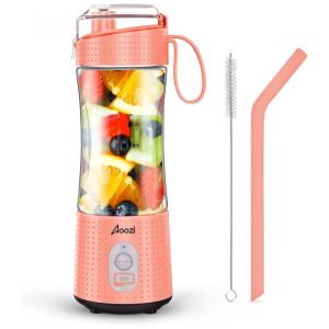 Liquidificador Pessoal Portátil 400mL para Vitaminas, 150W, Aoozi, Laranja
