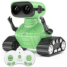 AONGAN Robô Interativo Canta e Dança com Luz LED e Controle Remoto, 3 a 9 Anos, Verde