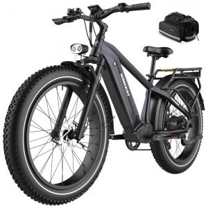 Bicicleta Elétrica Himiway Zebra 750W – Bateria 48V 20Ah, Autonomia de até 128km, Pneus Largos 26"x4", Quadro de Alumínio, Freio Hidráulico