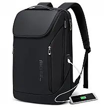 Mochila para Laptop com Porta Carregador USB e À prova D, BANGE, Preto