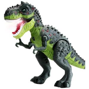Brinquedo Dinossauro Velociraptor com Controle Remoto, Fumaça em Vapor e Rugido com Sons Leves para Crianças Acima de 3 Anos, AHCo.